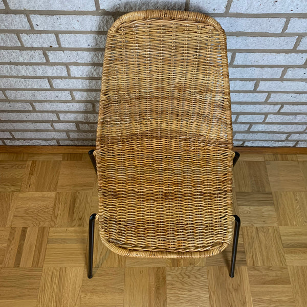 Vintage Basketball Chair Korbstuhl von Gian Franco Legler