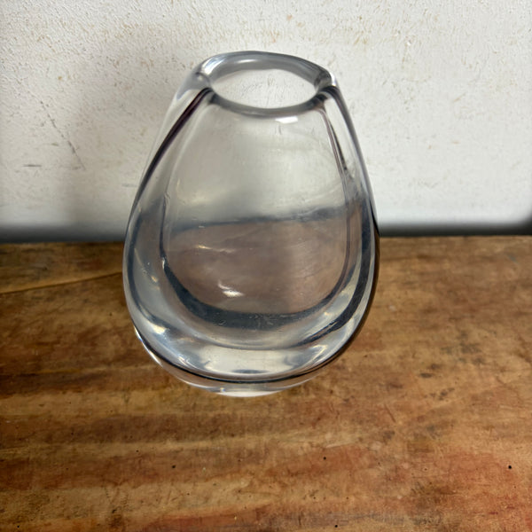Vintage Design Glas Konturvase von Vicke Lindstrand für Kosta Boda