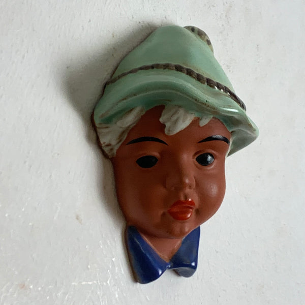 Vintage Mid Century Wandkeramik von Adolf Prisch für Goldscheider Nr. 8815