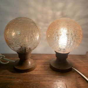 2 vintage Nachttisch Lampen