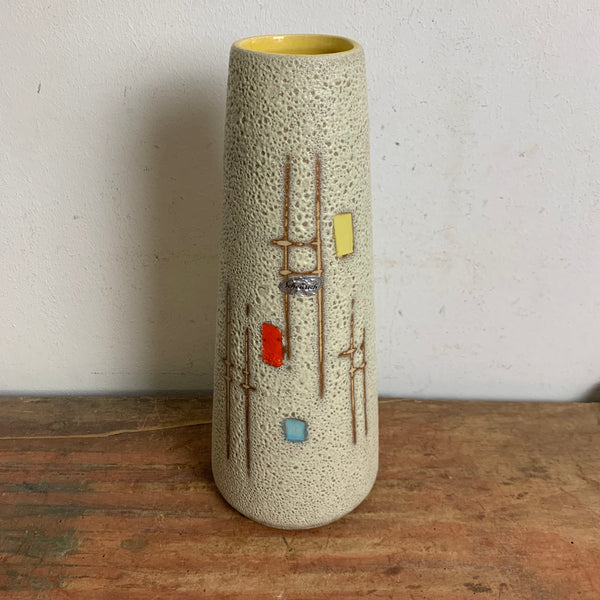 Mid Century Keramik Vase von Scheurich 532/28