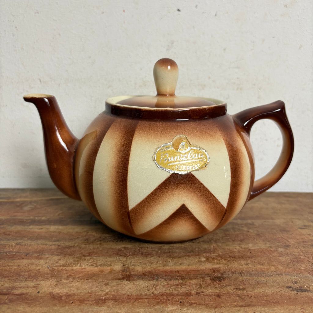Art Deco Bunzlauer Keramik Teekanne – Trödelfuchs Vintage Shop