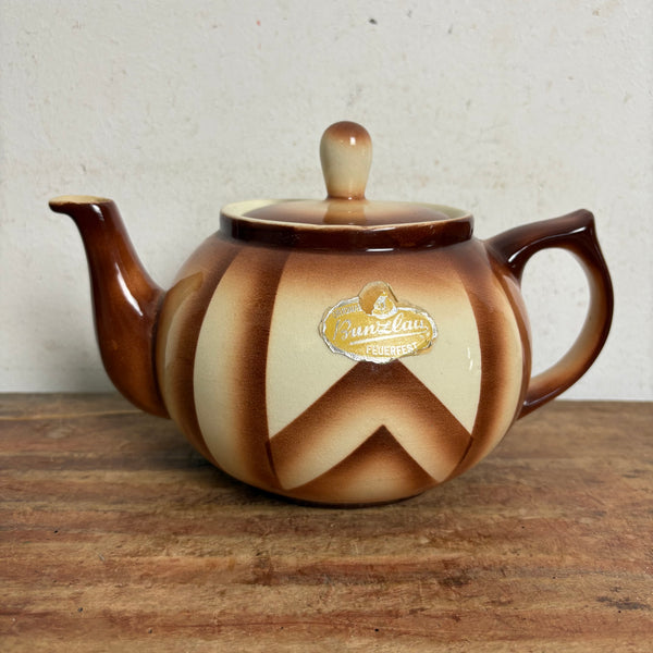 Art Deco Bunzlauer Keramik Teekanne