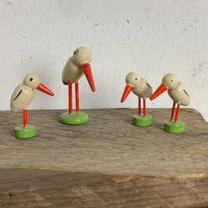 Vintage Wendt und Kühn Storch Störche Erzgebirge