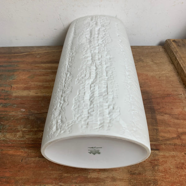 Große Op Art Porzellan Vase von Martin Freyer für Rosenthal