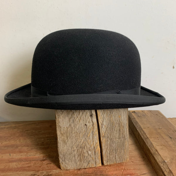 Vintage Herren Hut Melone 
Black Bowler Derby Hat von Dunn & Co. Great Britain