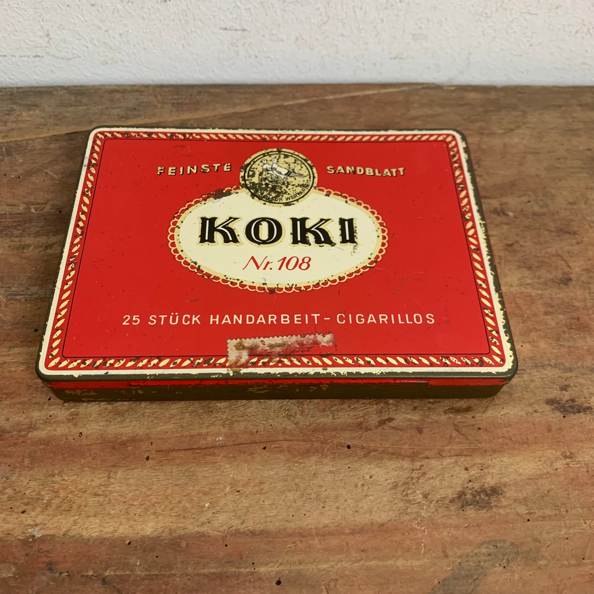 Vintage Cigarillos Blechdose Koki Nr. 108