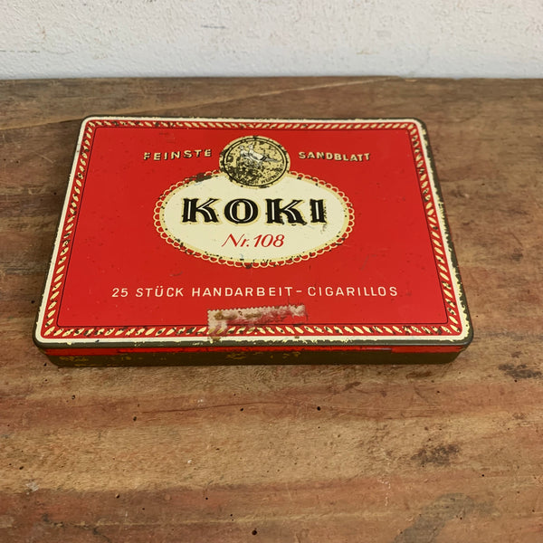 Vintage Cigarillos Blechdose Koki Nr. 108