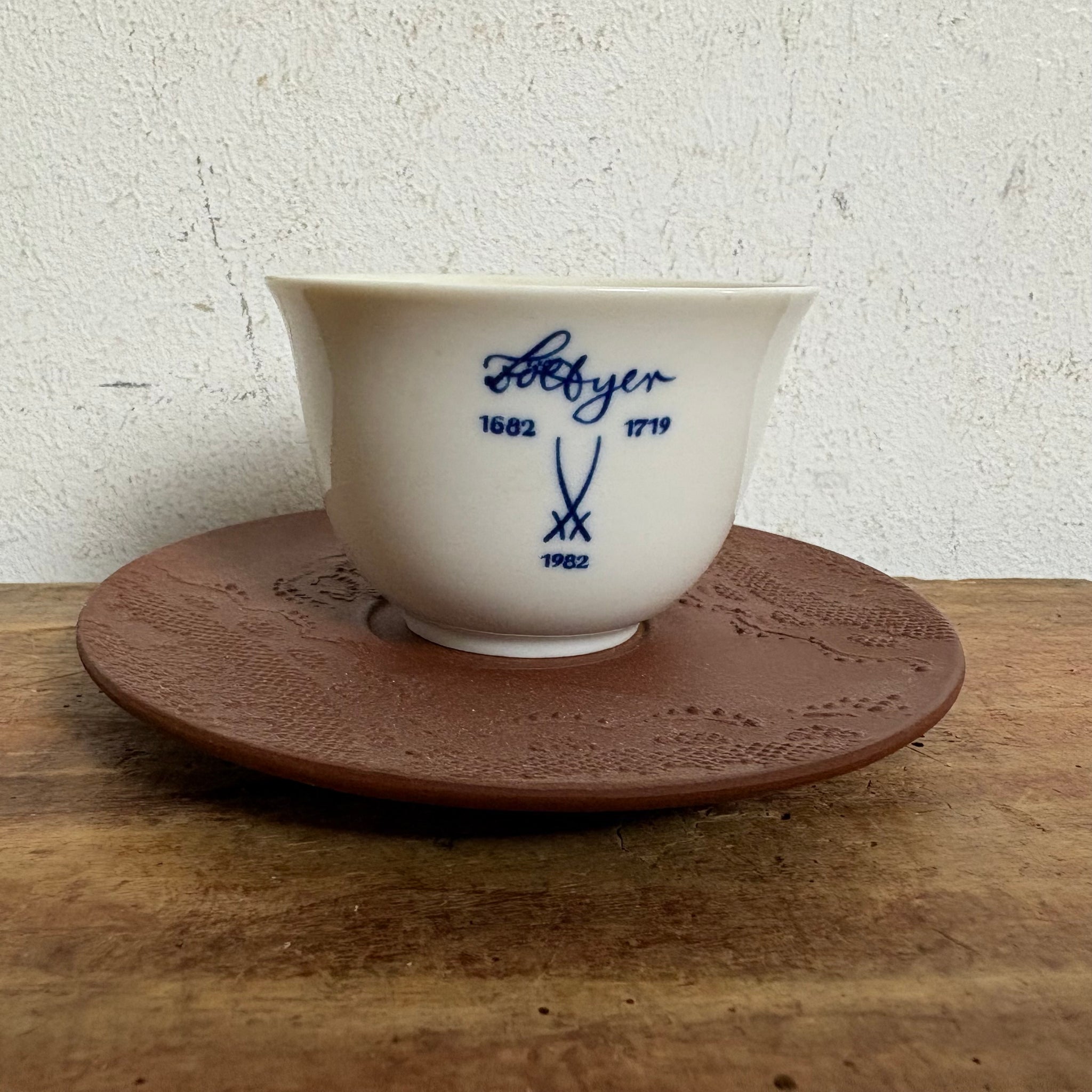 Vintage Porzellan Tasse Böttger Köppchen von Meissen