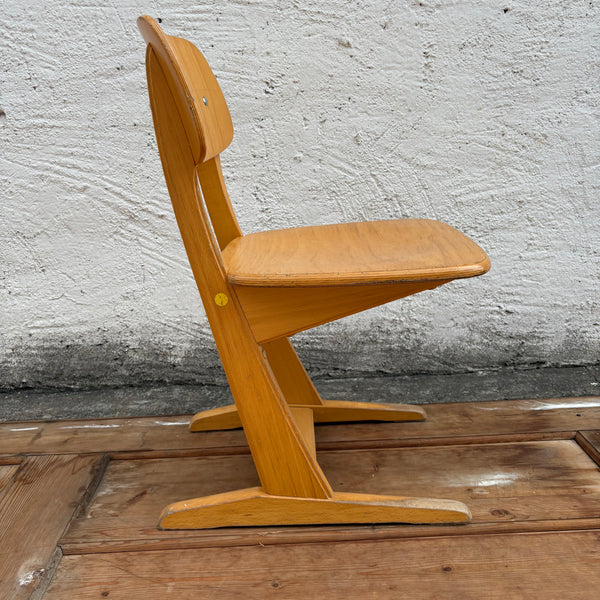Vintage kleiner Kinderstuhl Schule von Casala