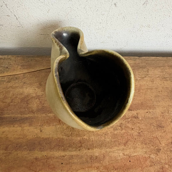 Vintage Mid Century Studio Keramik Vase von Fritz van Daalen 39/3