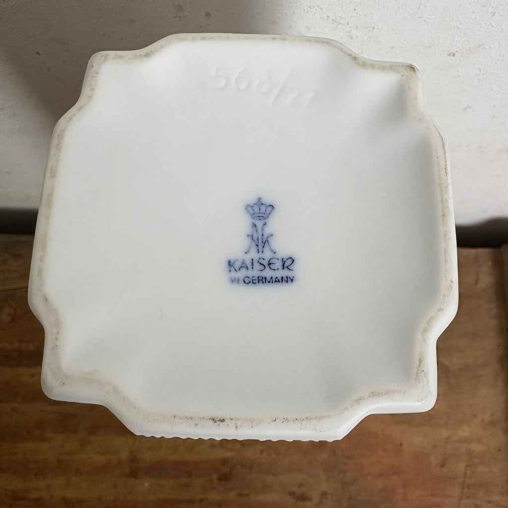 Vintage Op Art Bisquit Porzellan Vase von AK Kaiser – Trödelfuchs Vintage Shop