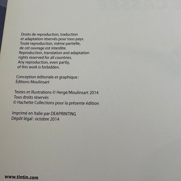 Modell Figur und Buch Tim und Struppi das Gelbe Passagierflugzeug mit Basil aus Der Arumbaya-Fetisch