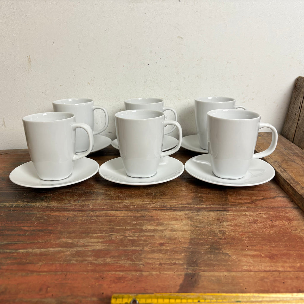 Vintage 6 Kaffeebecher Tassen mit Untertasse 365+ von Susan Pryke für – Trödelfuchs Vintage Shop
