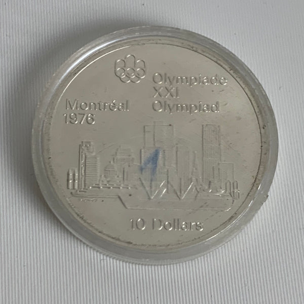 10 Silber Dollar Kanada Olympische Spiele Montreal 1973