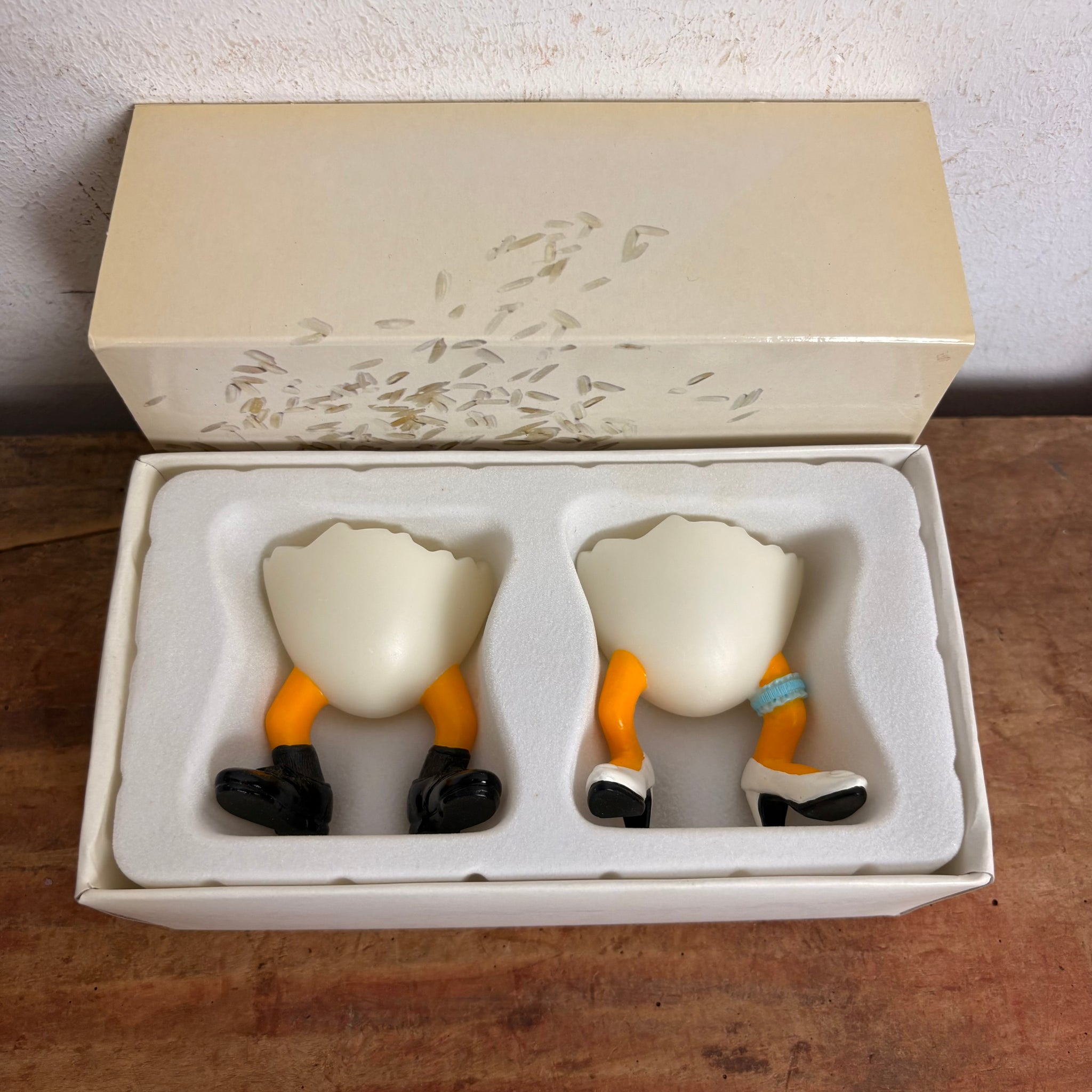 Vintage Eierbecher Brautpaar Mary & Lacky Speedy & Friends von Casablanca OVP