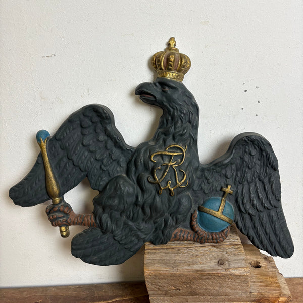Wandrelief Preussischer Adler aus Gußeisen