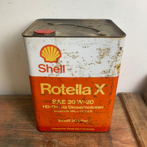 Vintage Shell Rotella X Öl Kanister