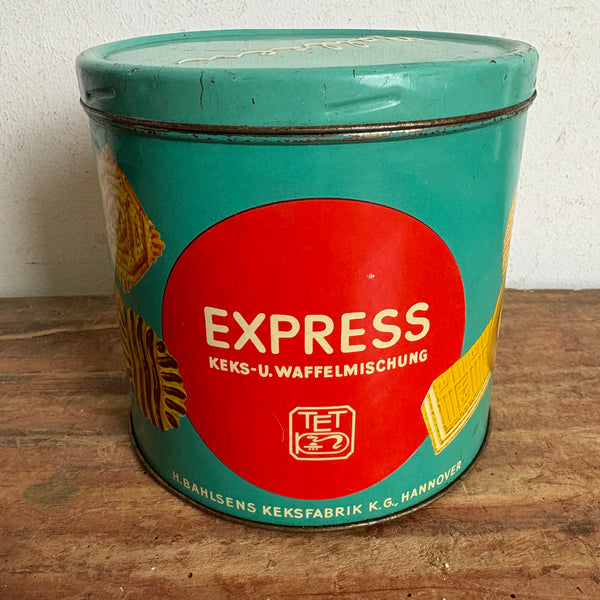 Blechdose Bahlsen Express Keks-und Waffelmischung