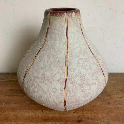 Vintage Keramik Vase von Überlacker 456 / 17