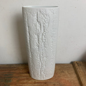 Große Op Art Porzellan Vase von Martin Freyer für Rosenthal