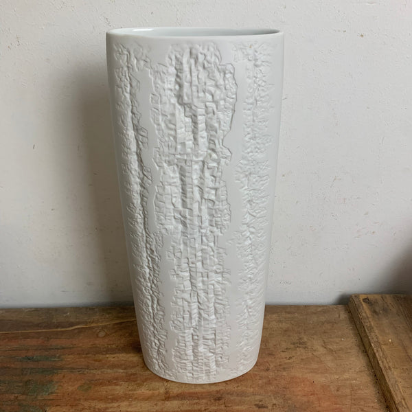 Große Op Art Porzellan Vase von Martin Freyer für Rosenthal