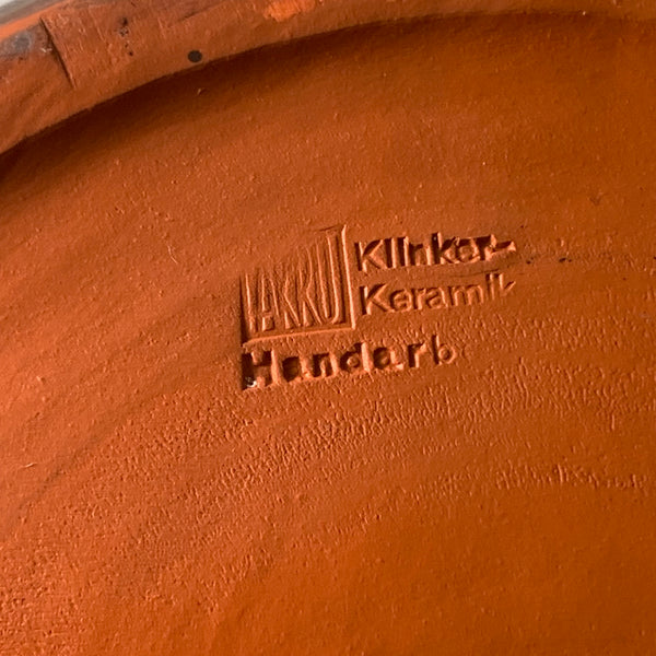 Vintage Mid Century Keramik Vase 19/35 Josef Alfred Krupp für Akru Klinker Keramik