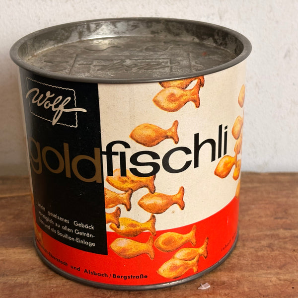 Vintage Blechdose Goldfischli