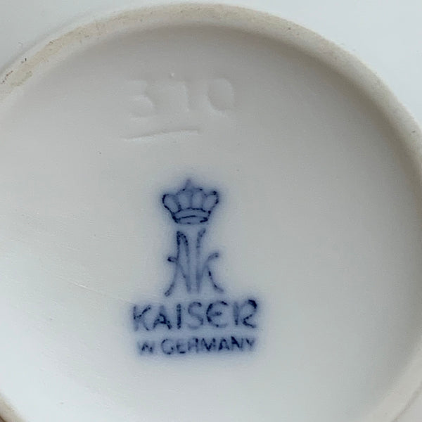 Vintage Biskuit Porzellan Vase von AK Kaiser