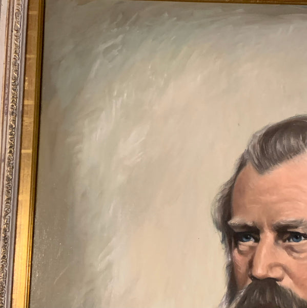 Ölgemälde Portrait Johannes Brahms von Peter Peiler Engström