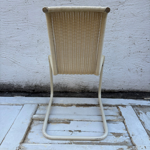4er Garnitur Kragstuhl B20 von Jean Prouvé für Tecta in Beige