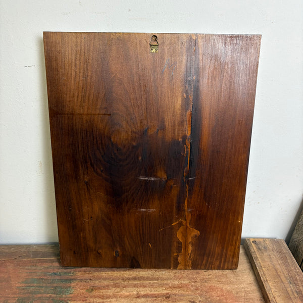 Geschnitztes Holz Relief Bild Katzenbrunnen Neustädter Markt Hildesheim