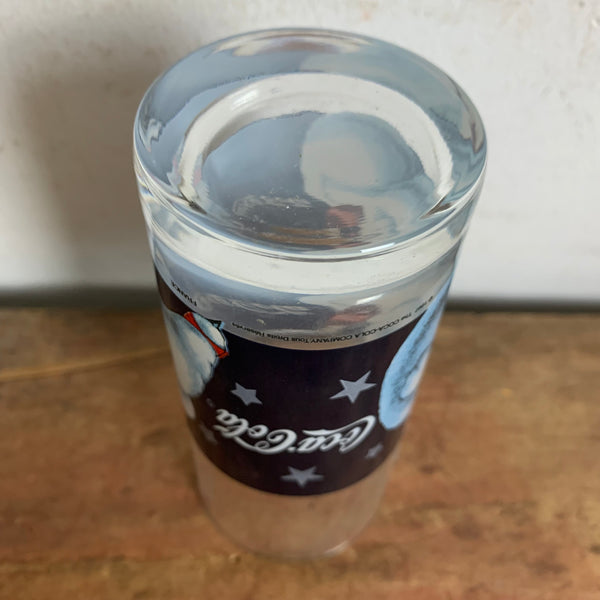 Vintage Coca Cola Glas Eisbär
