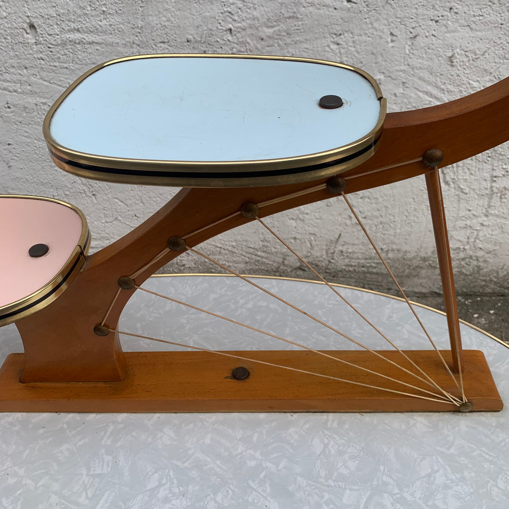 Mid Century Blumenbank Nierentisch Etagere – Trödelfuchs Vintage Shop