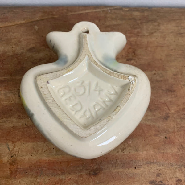 Mid Century Keramik Wand Vase von Bay 103