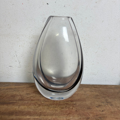 Vintage Design Glas Konturvase von Vicke Lindstrand für Kosta Boda