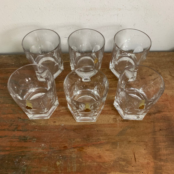 Vintage 6er Set Whiskyglas Kristallglas von Nachtmann