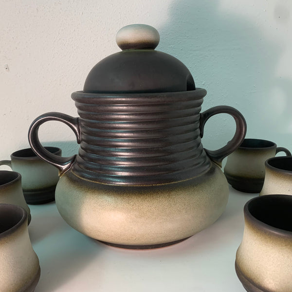 Vintage Keramik Bowle Service