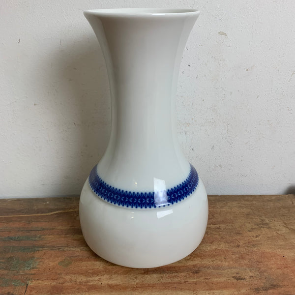 Vintage Porzellan Vase Rotunda blau von Thomas