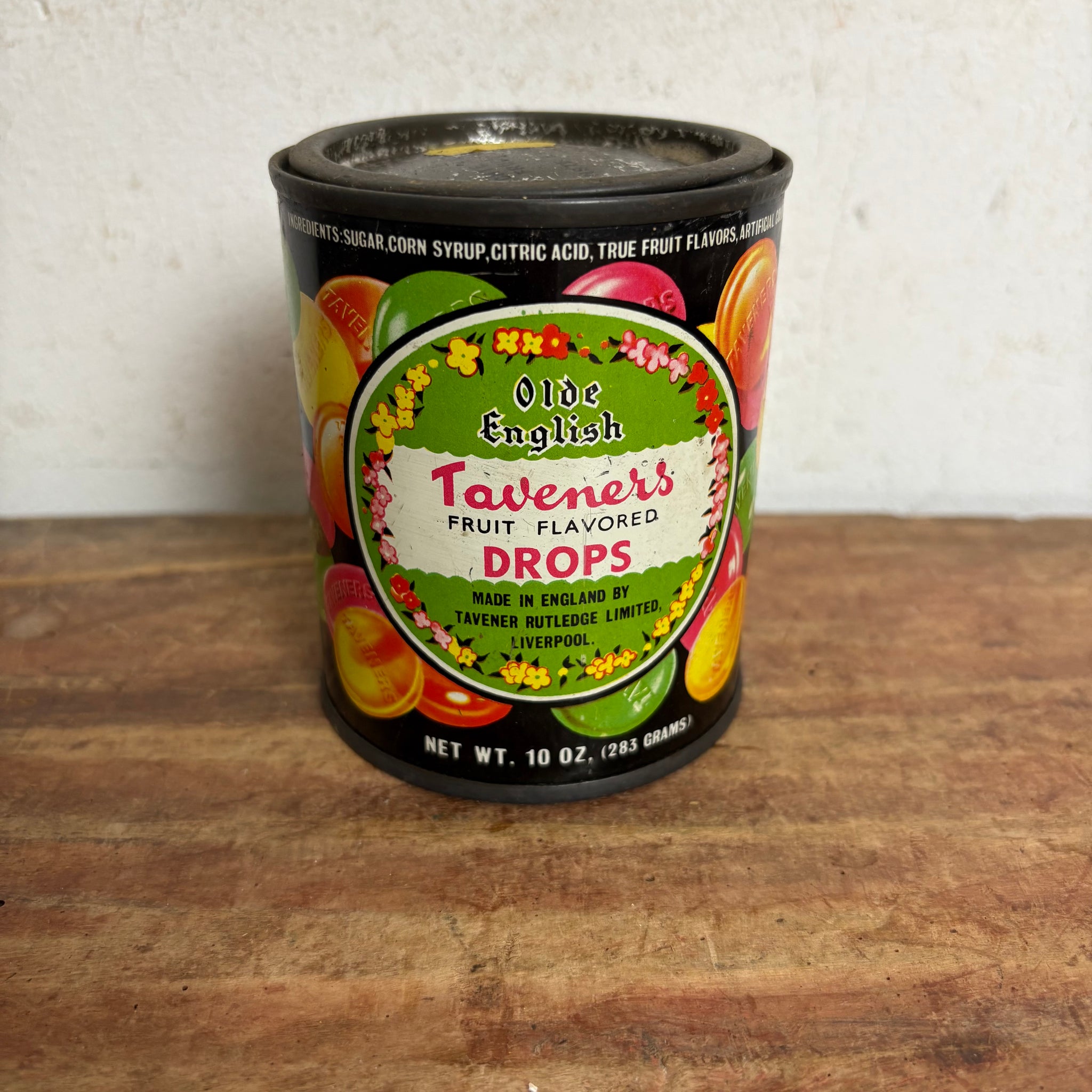 Vintage Blechdose Olde English Taveners Fruit Drops