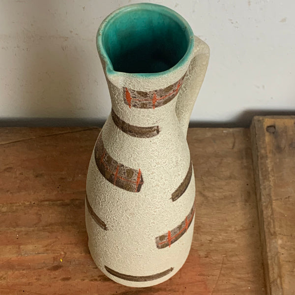 50er Jahre Keramik Vase von Jasba 220/28