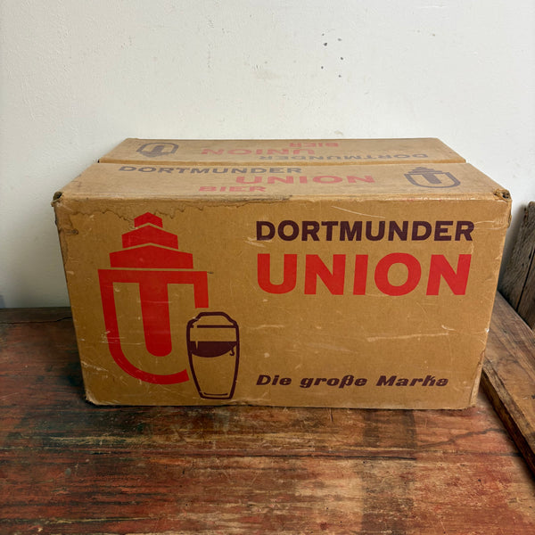 Vintage Papp Bierkiste Dortmunder Union Bier