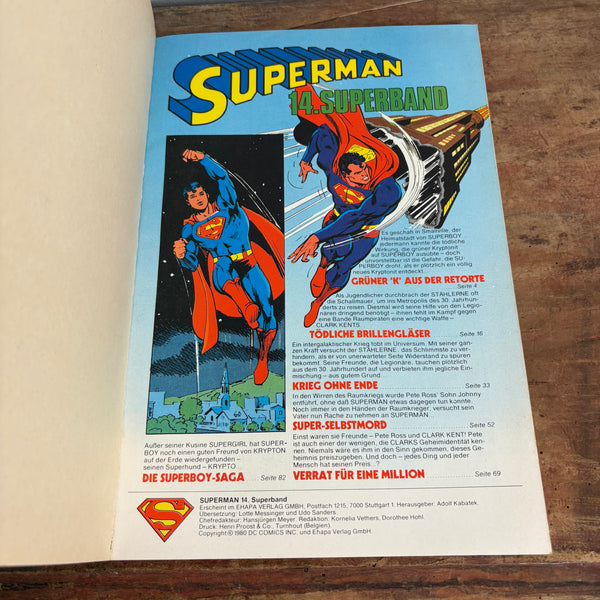 Comic Superman 14. Superband Superboy gegen Superman!
