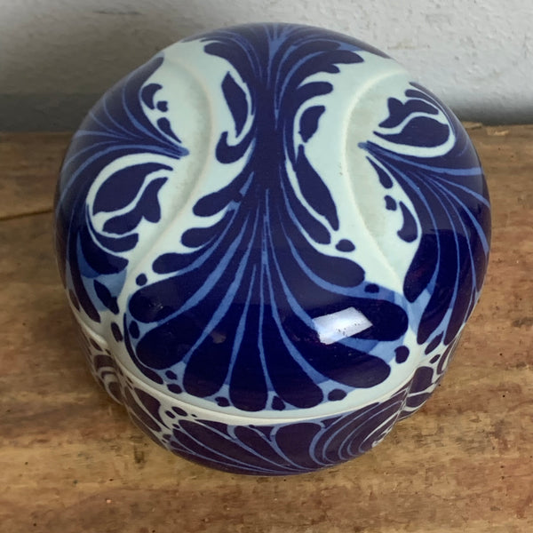 Vintage Porzellan Deckeldose Bodil blau-weiß von Rosenthal Studio Linie