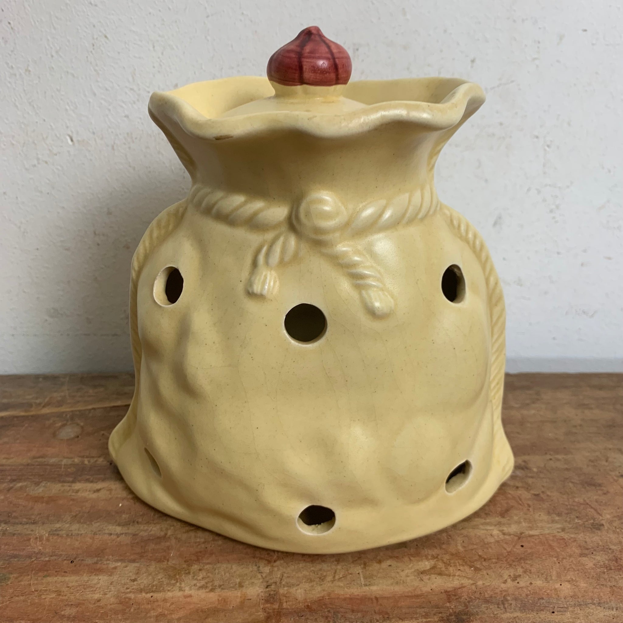 Vintage Keramik Kartoffel Zwiebel Knoblauch Vorratstopf