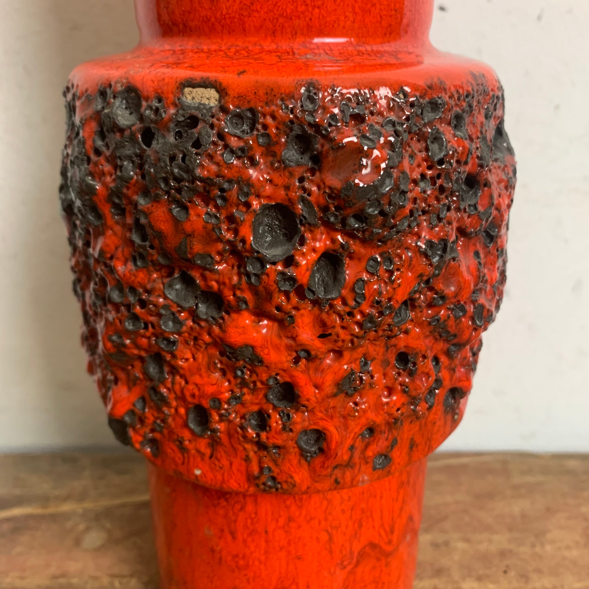 Vintage Fat Lava Keramik Vase von Otto Keramik – Trödelfuchs