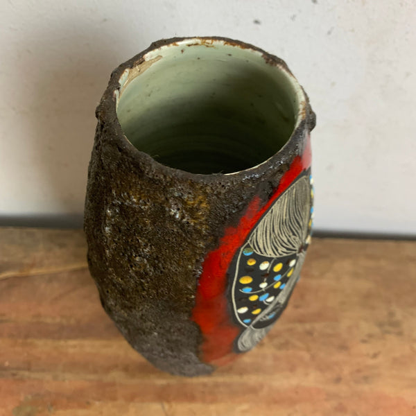Mid Century Design Lava Vase von Melior