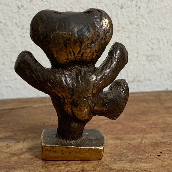 Vintage Bronze Skulptur Berliner Bär Figur im Stil von Walter Bosse