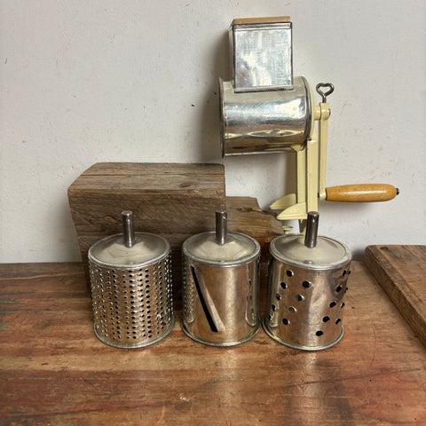 Vintage Tisch Trommel Reibe