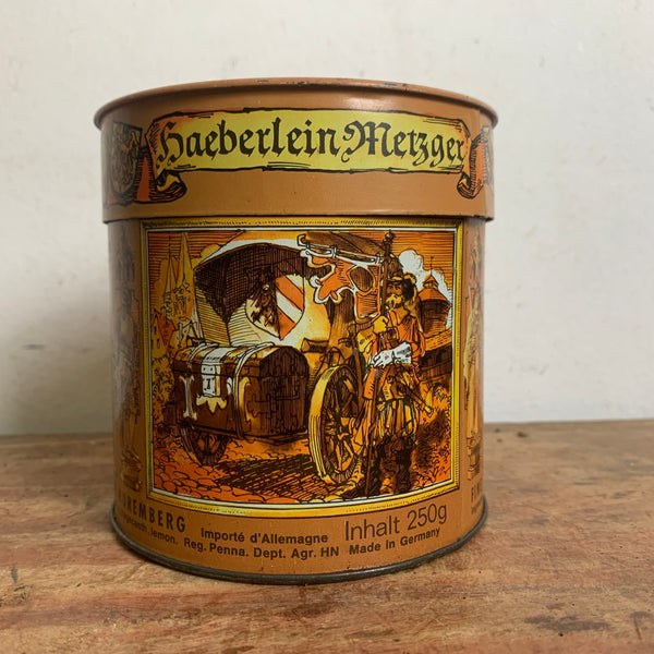 Vintage Blechdose Lebkuchen von Haeberlein Metzger